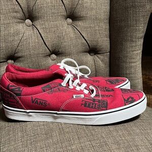 Vans Doheny Logo Mix Rumba Red Black Shoe men's 12 NWOT